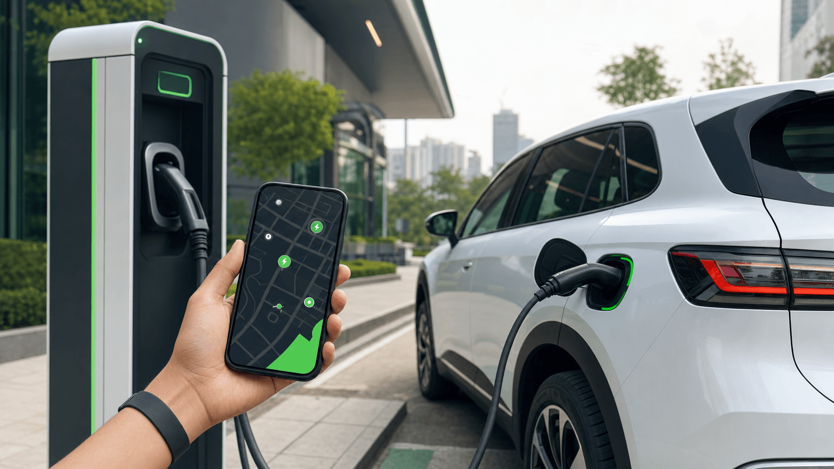 Electric vehicle charging through the Electric Adda platform